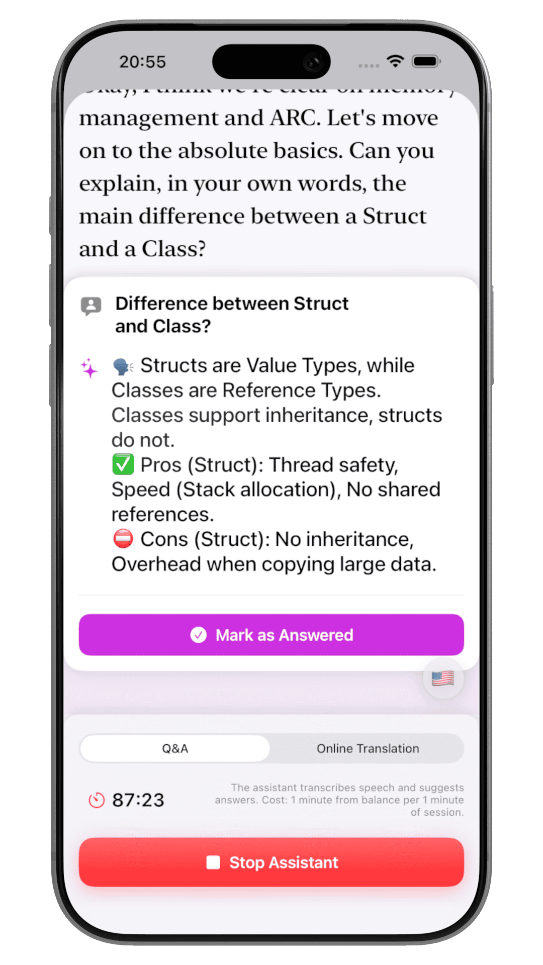 AI Assistant Interface